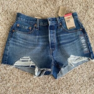 Levi's Women's Blue Denim Shorts